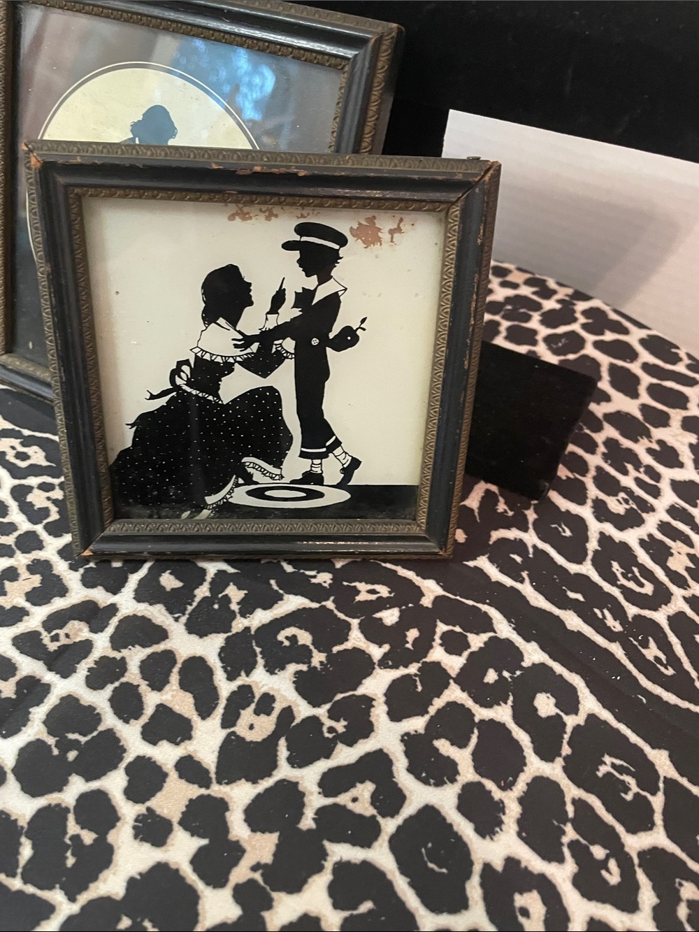 Set of 2 Black & Cream Silhouette Framed Wall Art - Picture 4 of 9